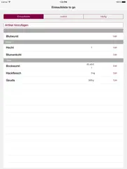 familylist einkaufsliste to go ipad bildschirmfoto 1