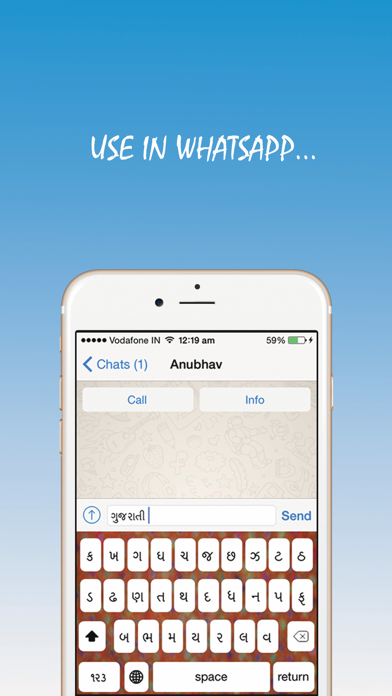 Screenshot #2 pour Gujarati Keyboard - All Apps