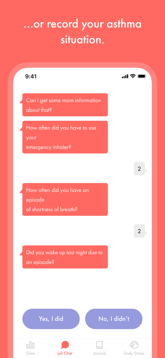 juli chronic condition tracker