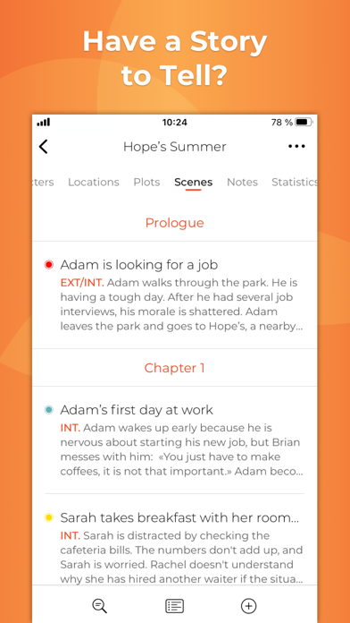 Story Planner for Writers Screenshot