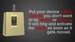 motion alarm anti theft device iphone screenshot 2