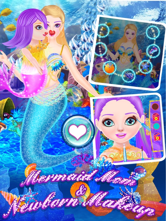 Screenshot #4 pour Mermaid Mom And Newborn Makeup
