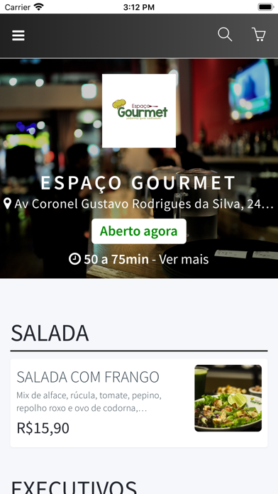 Screenshot #1 pour Espaço Gourmet PBA