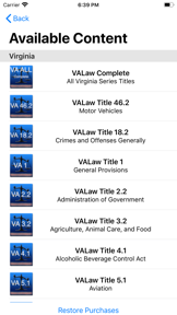 State Statute & Federal Law screenshot