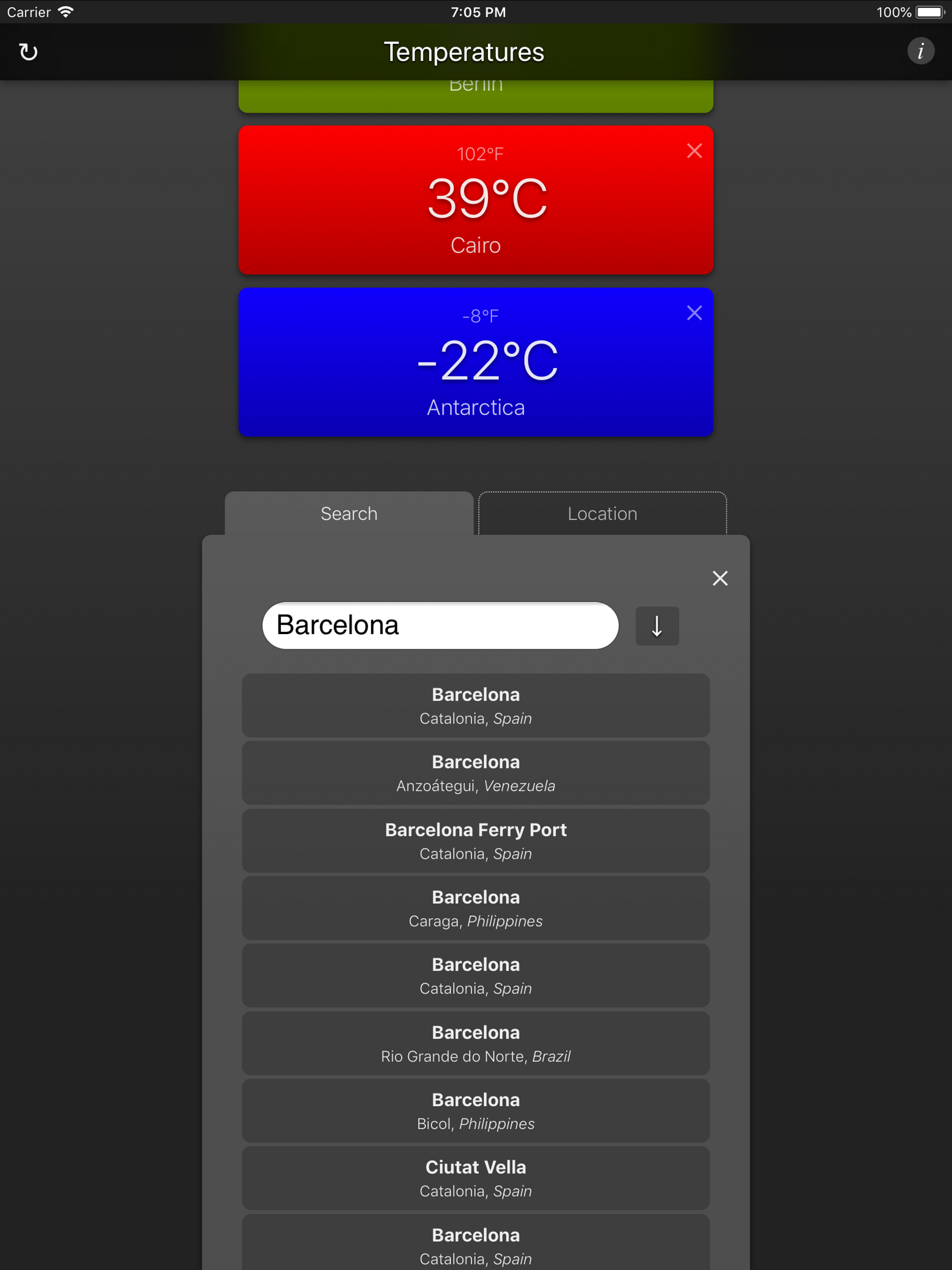 Temperatures App screenshot 10