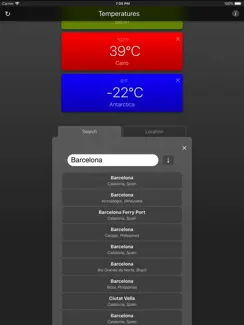 Temperatures App iPad image 3