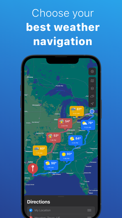 Car.Play Weather Navigation Screenshot