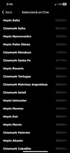 Cinemark Hoyts Argentina screenshot #3 for iPhone