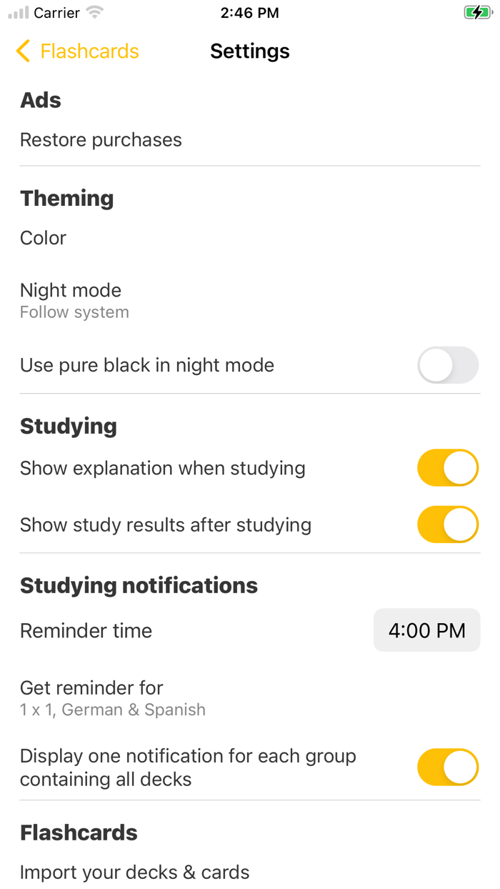 Offline Flashcards Maker