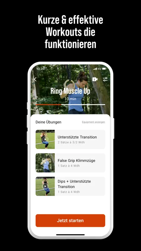 DIE RINGE Calisthenics Workout screenshot 7 of 8