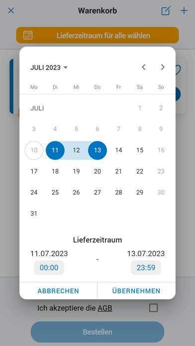 Bröring Bestellung & Service Screenshot