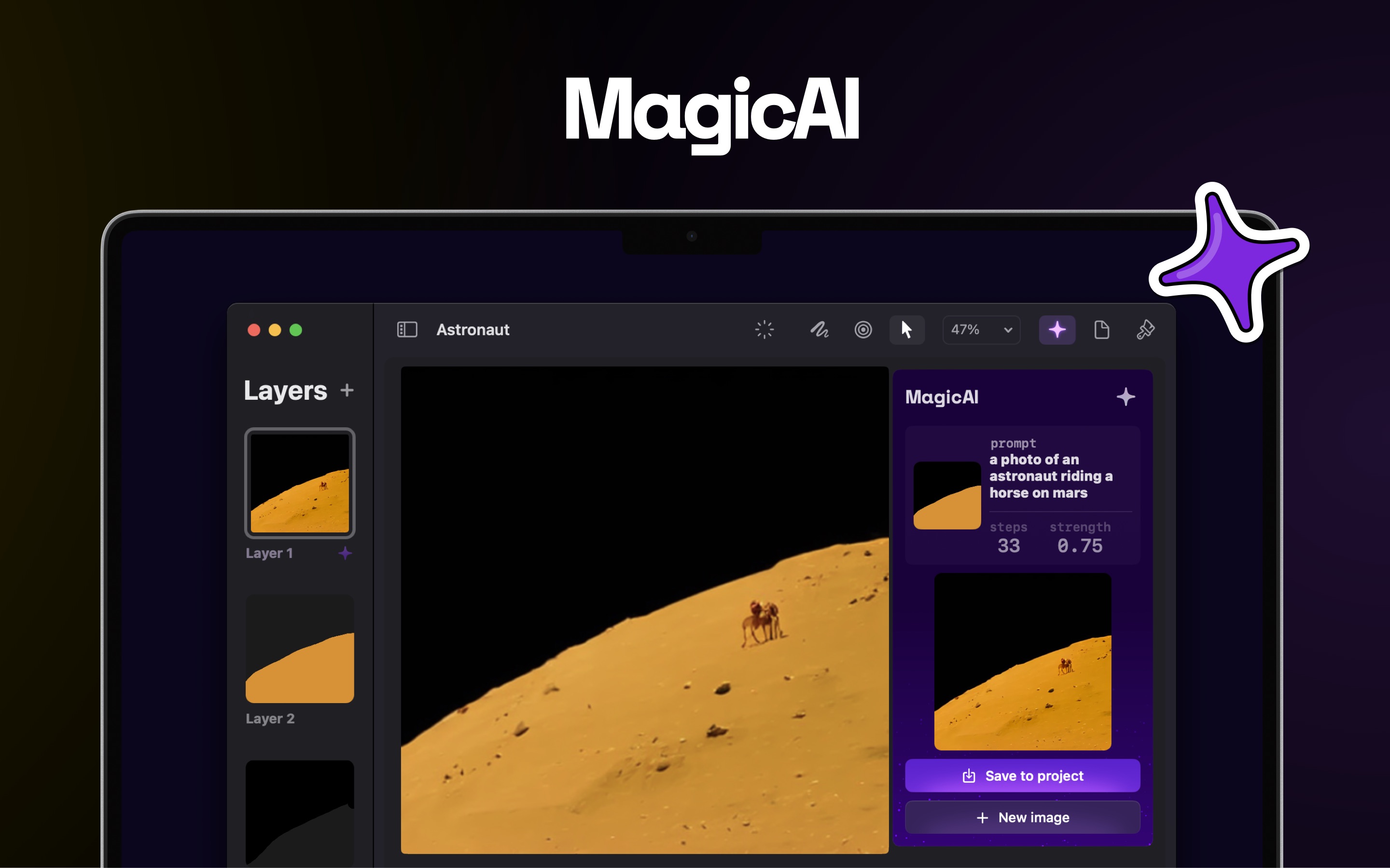Screenshot do app Magic – Desenho e IA