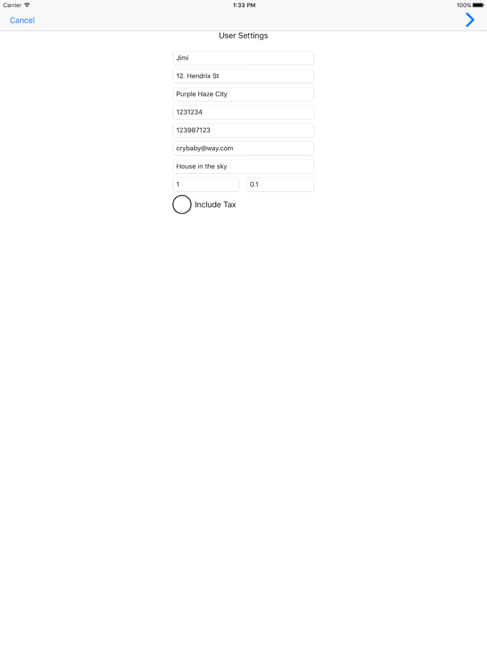 Invoice Small Business