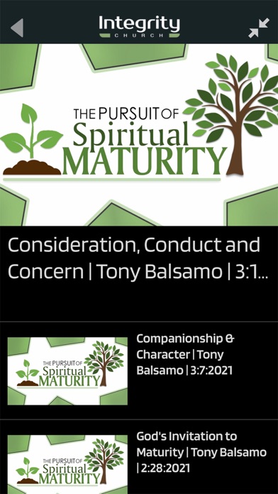 Integrity Church App Screenshot
