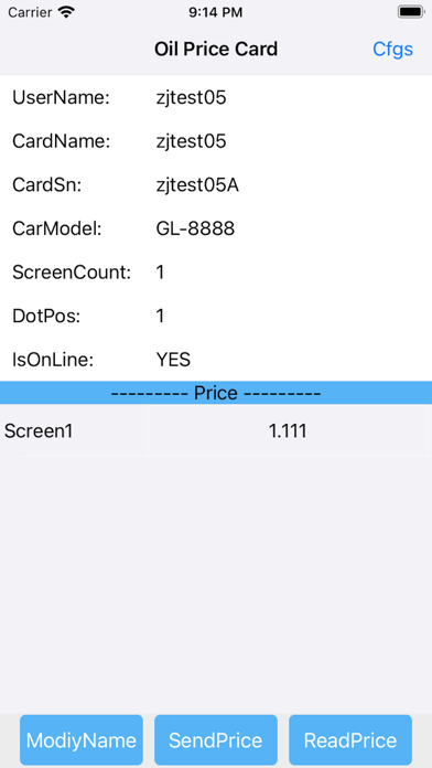 GasPrice Screenshot