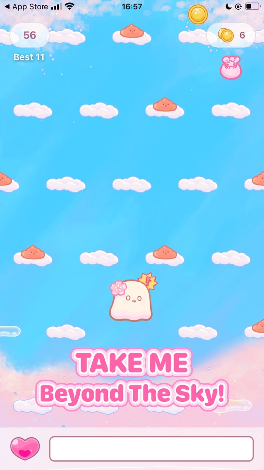 #2. Mochi Jump - Into infinity (iOS) 由: Whoyaho Corp.