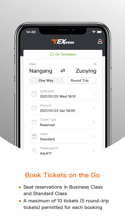 #3. 台灣高鐵 T Express行動購票服務 (iOS) 由: Taiwan High Speed Rail Corporation