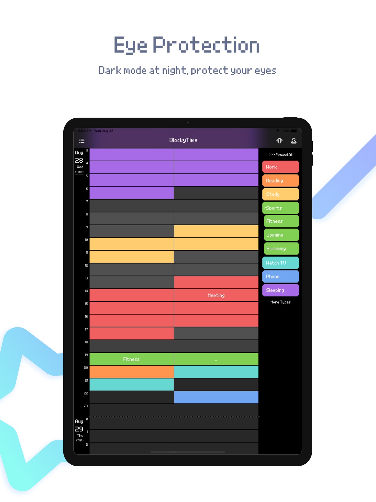 BlockyTime - Easy Time Tracker ipad screenshot 1