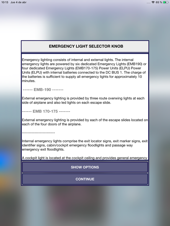 E-JETS Virtual Panel iPad screenshot 10 - Utilities app