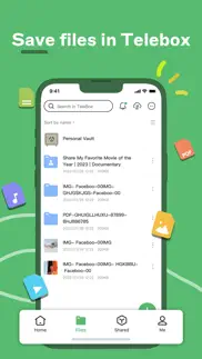telebox:cloud file storage iphone screenshot 2