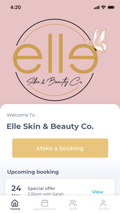 Elle Skin & Beauty Co. Screenshot