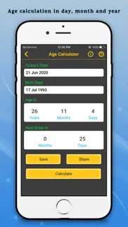 age calculator and manager iphone screenshot 2