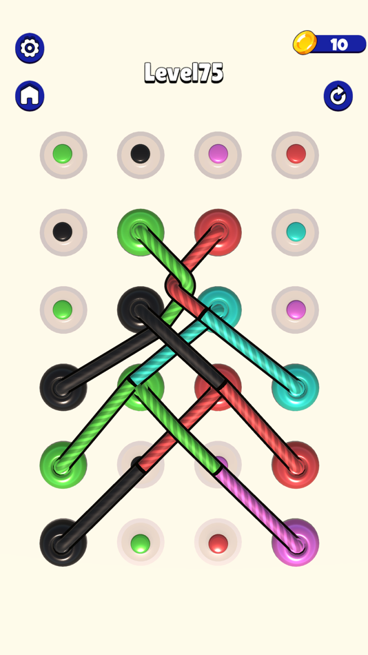 #9. Rope Tangle Color Sort 3D (iOS) 来自: Ludu