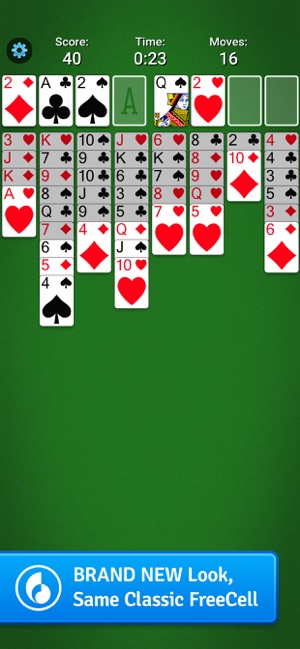 Play Freecell Solitaire (Green Theme) - Online Game