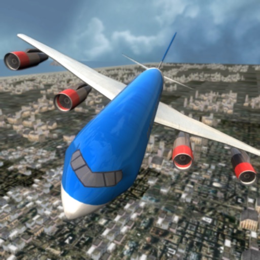 Airplane Pilot Flight Sim 3D Icon