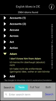 english idioms in de iphone bildschirmfoto 2