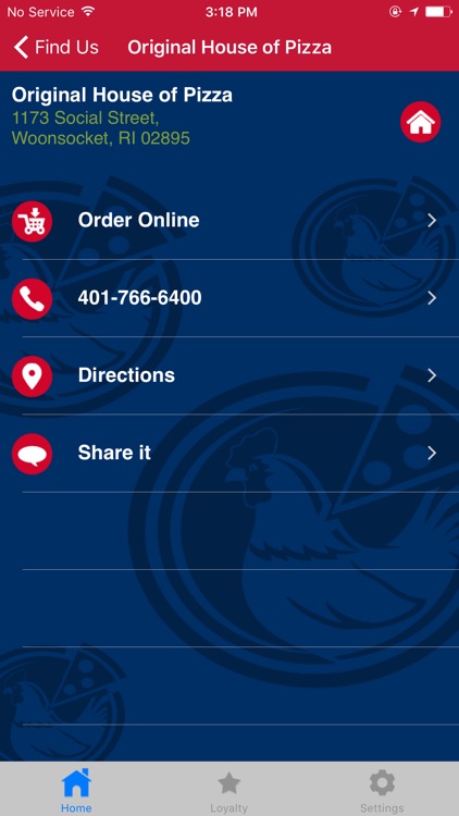 Original House of Pizza