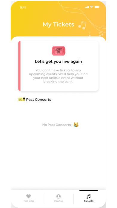 Yllow: Indie Concerts & Raves Screenshot