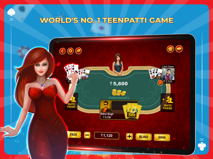 Teen Patti Octro 3 Patti Rummy
