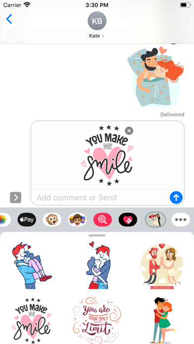 Screenshot #2 pour I Love You More Stickers