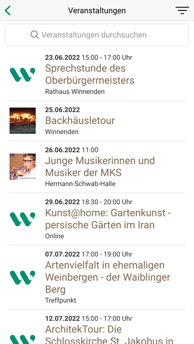 City-App Winnenden Screenshot