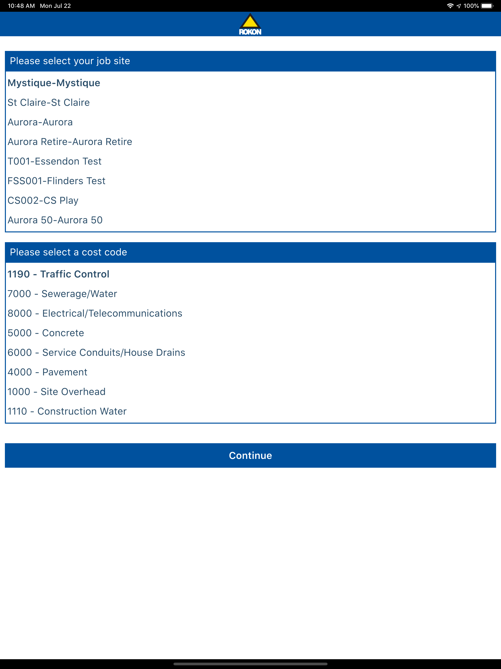 Rokon TimeSheets screenshot 8