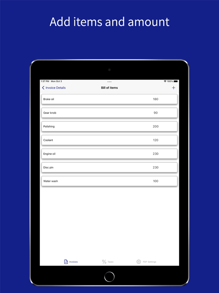 Invoice and Bills in MS Excel