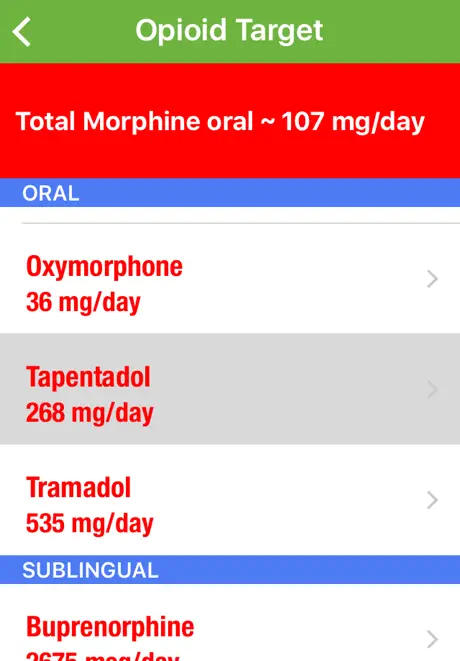 Opioid Calculator