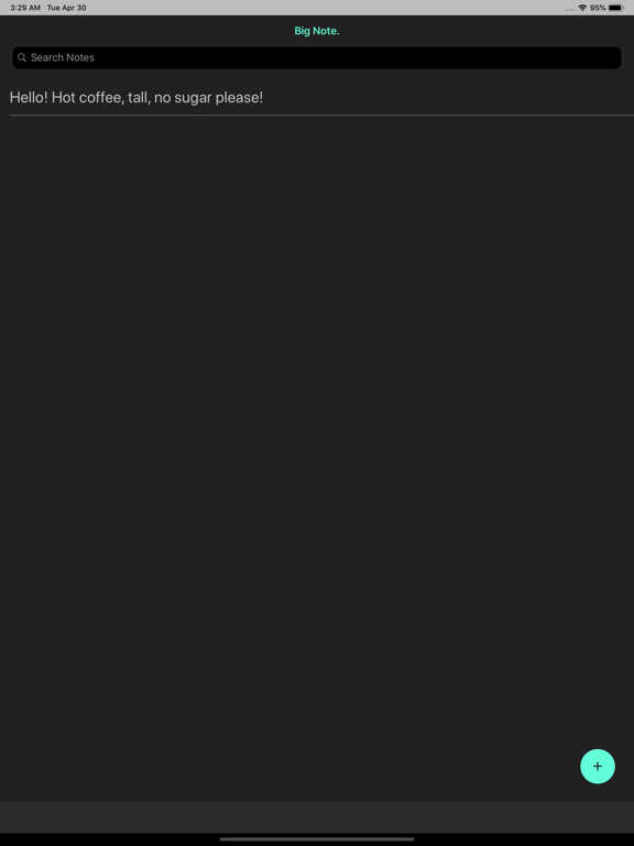 Big Note. iPad screenshot 4 - Utilities app