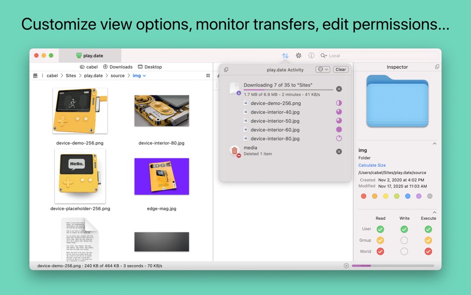 #2. Transmit 5 (macOS) 来自: Panic, Inc.