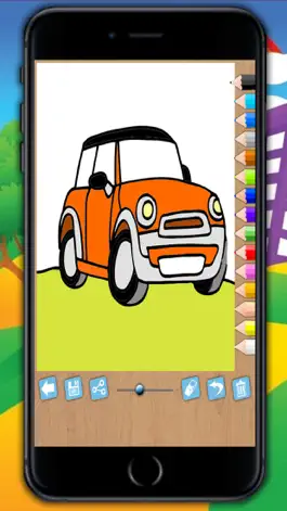 Game screenshot Magic Cars Coloring Book Game mod apk