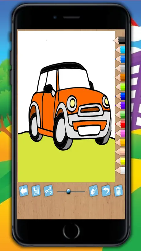 Magic Cars Coloring Book Game