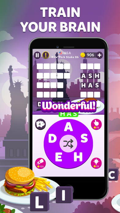 Wordelicious - Fun Word Puzzle Screenshot