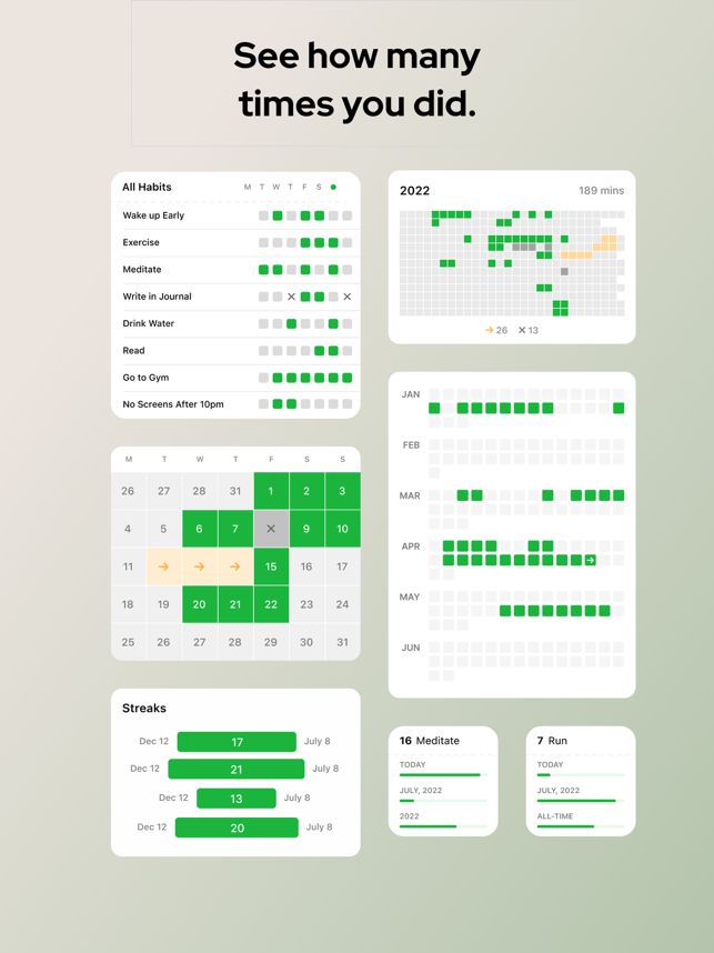 Streakly - Habit Builder -kuvakaappaus