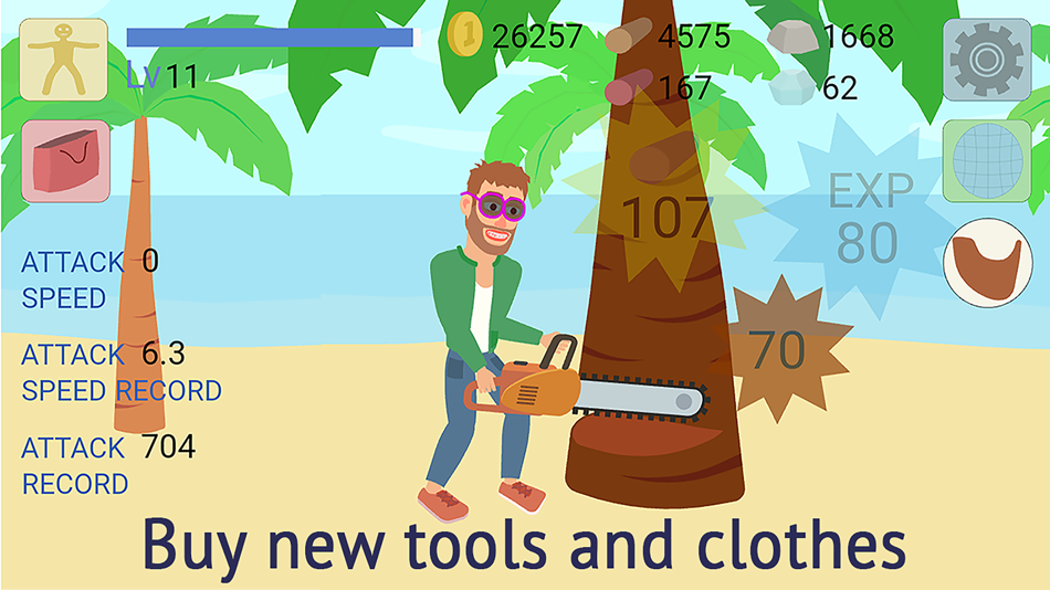 #3. Mining Clicker: Axe and Hammer (iOS) Podle: Aleh Belko