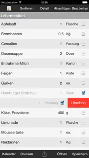 einkaufslisten iphone bildschirmfoto 1