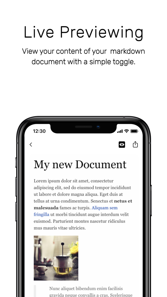 #2. Markcurial: Markdown Editor (iOS) Por: Charles Fager