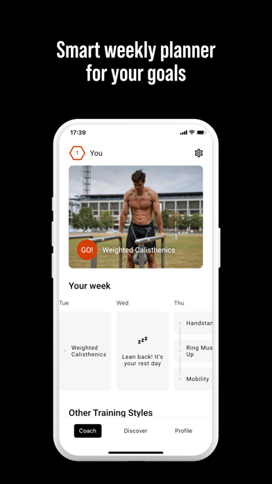 DIE RINGE Calisthenics Workout Screenshot