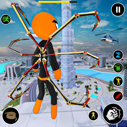 Stickman Rope Hero Games Cheats