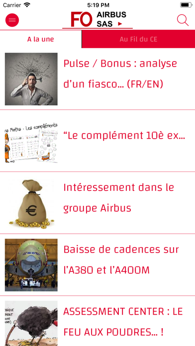 FO AIRBUS SAS Screenshot